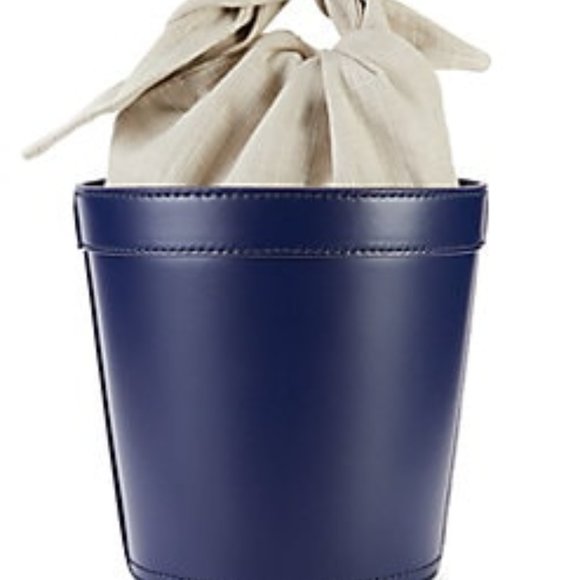 STAUD Britt Leather & Canvas Bucket Bag - Picture 6 of 13